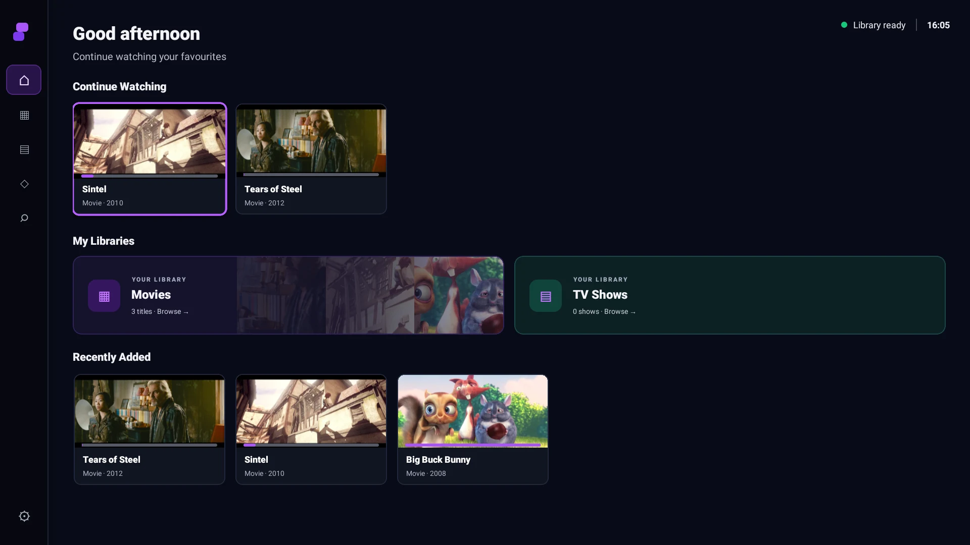 Published Finetic for Fire TV home interface with the openly licensed review library
